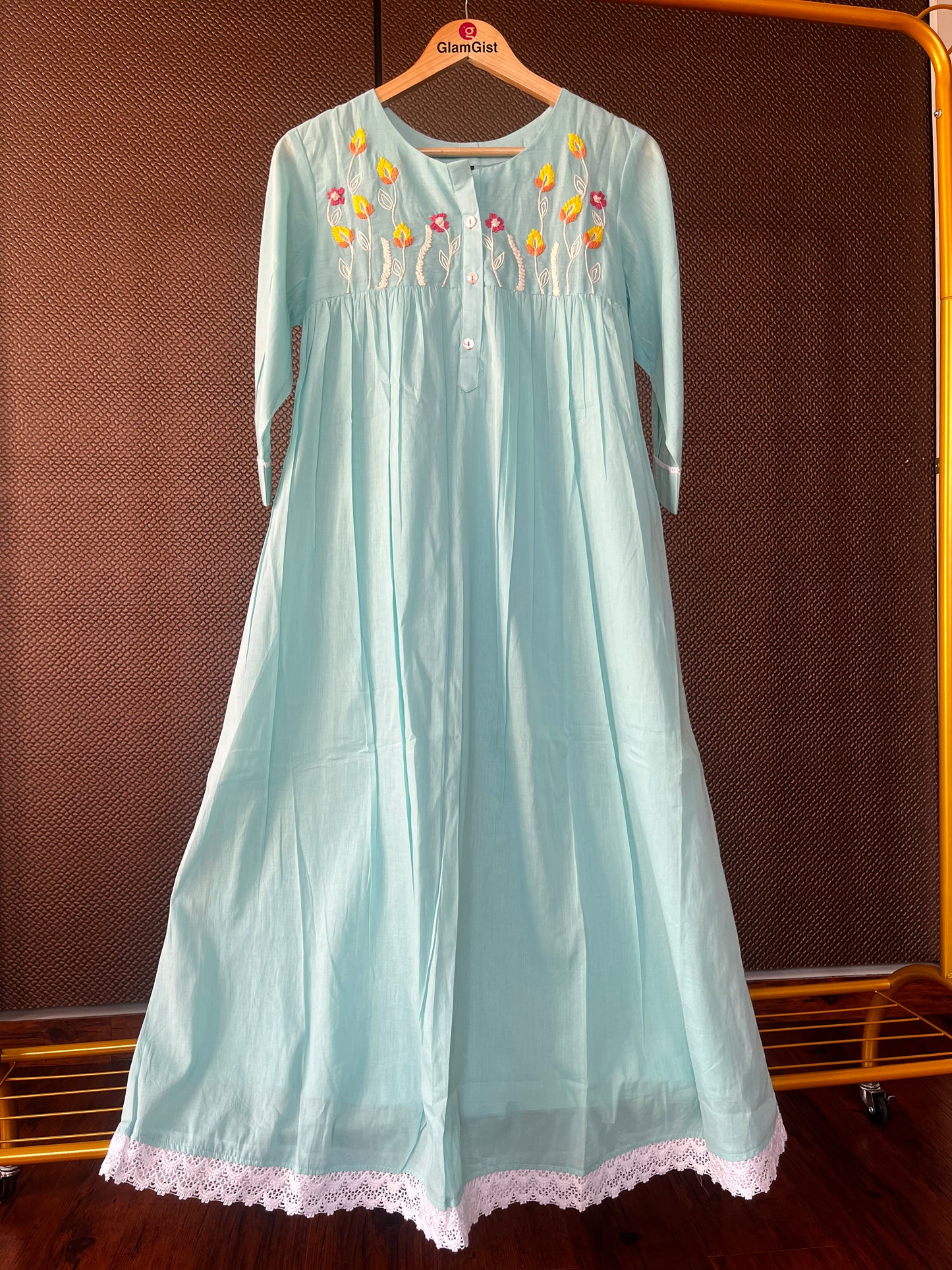 Blue Mul Cotton Dress