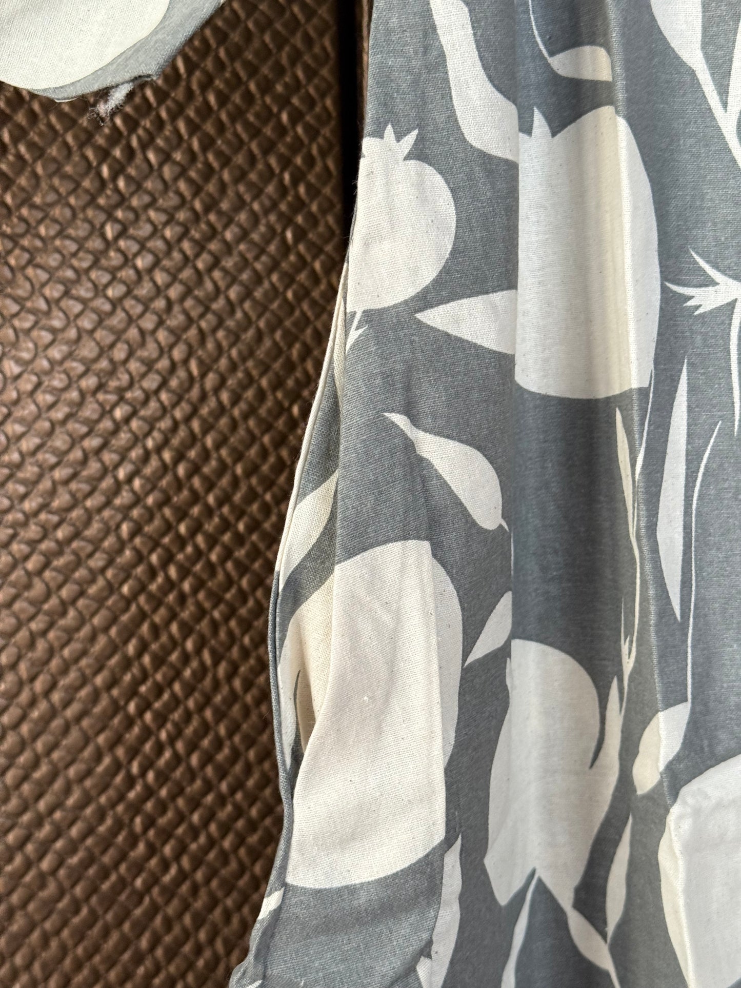 Dusty slate grey cotton Kurti pant set