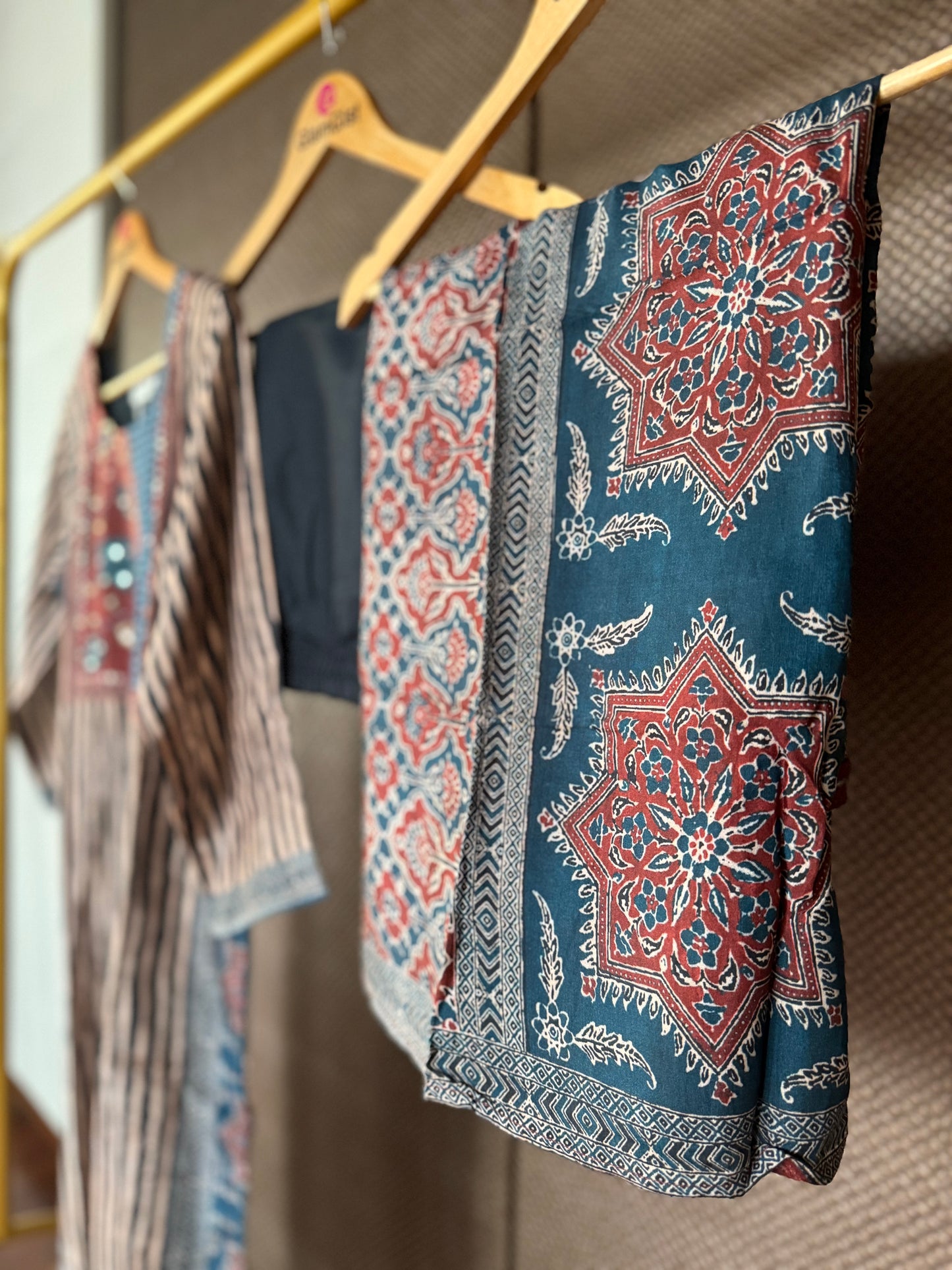 Ajrakh print Kurti set