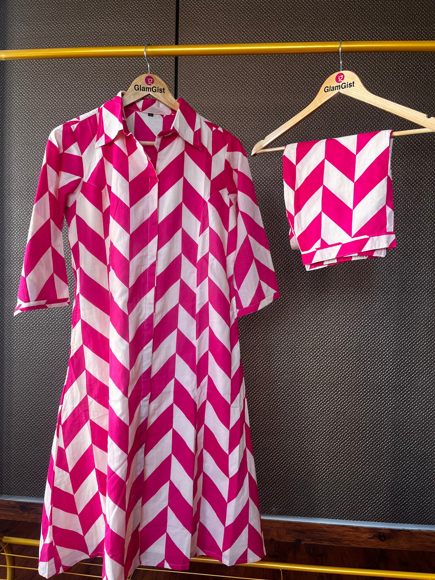 Pink Long coord set