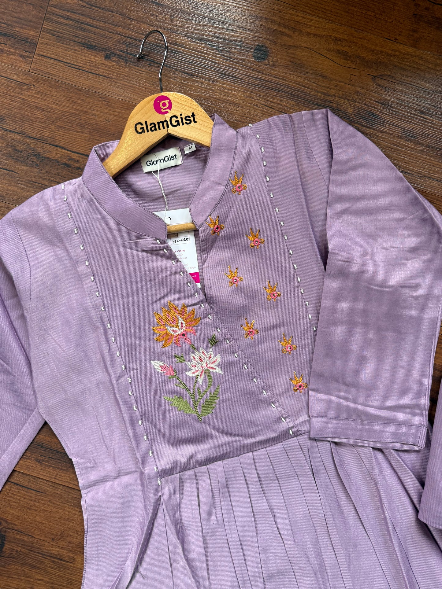 Soft lavender Kurti pant set