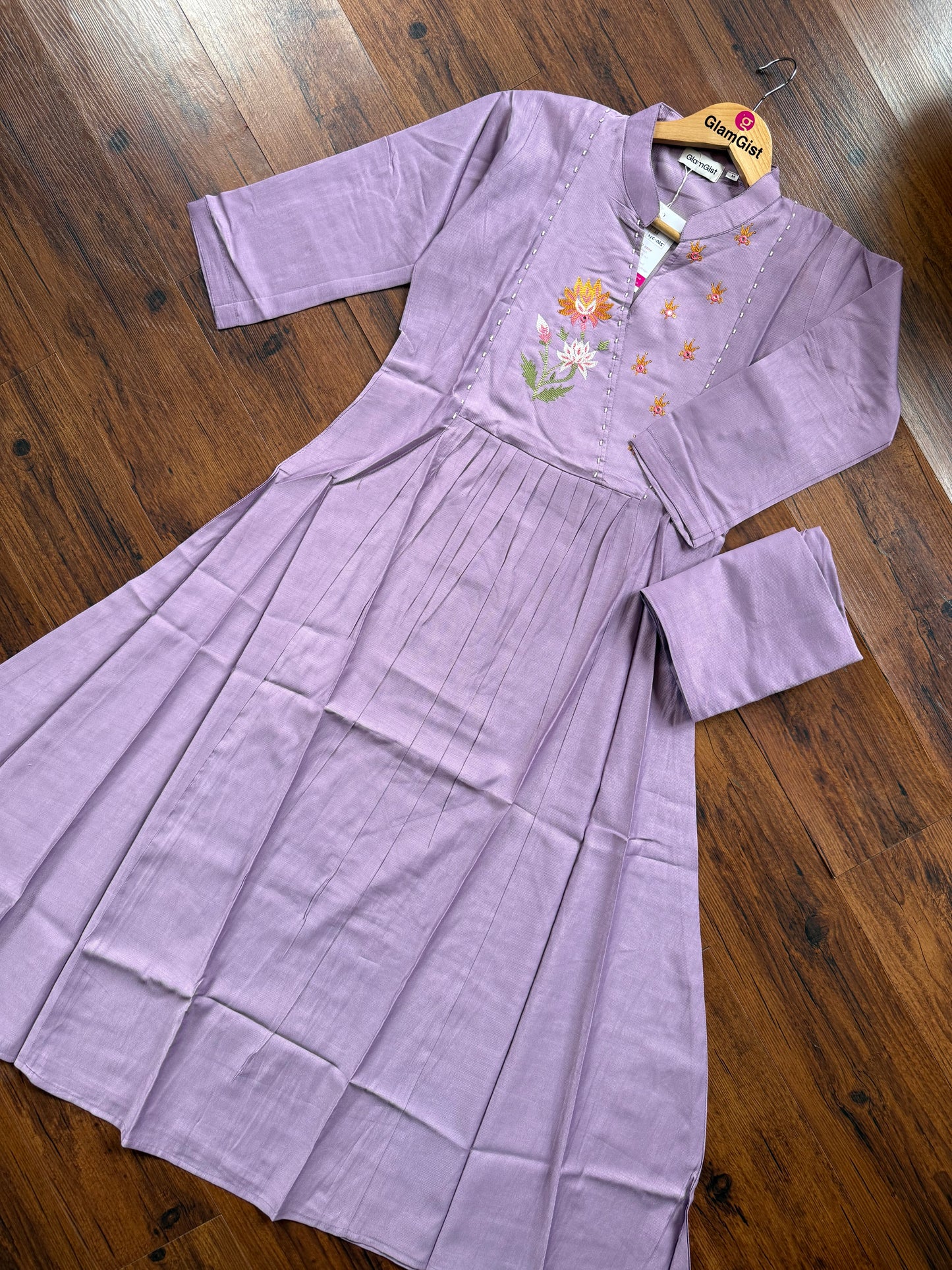 Soft lavender Kurti pant set
