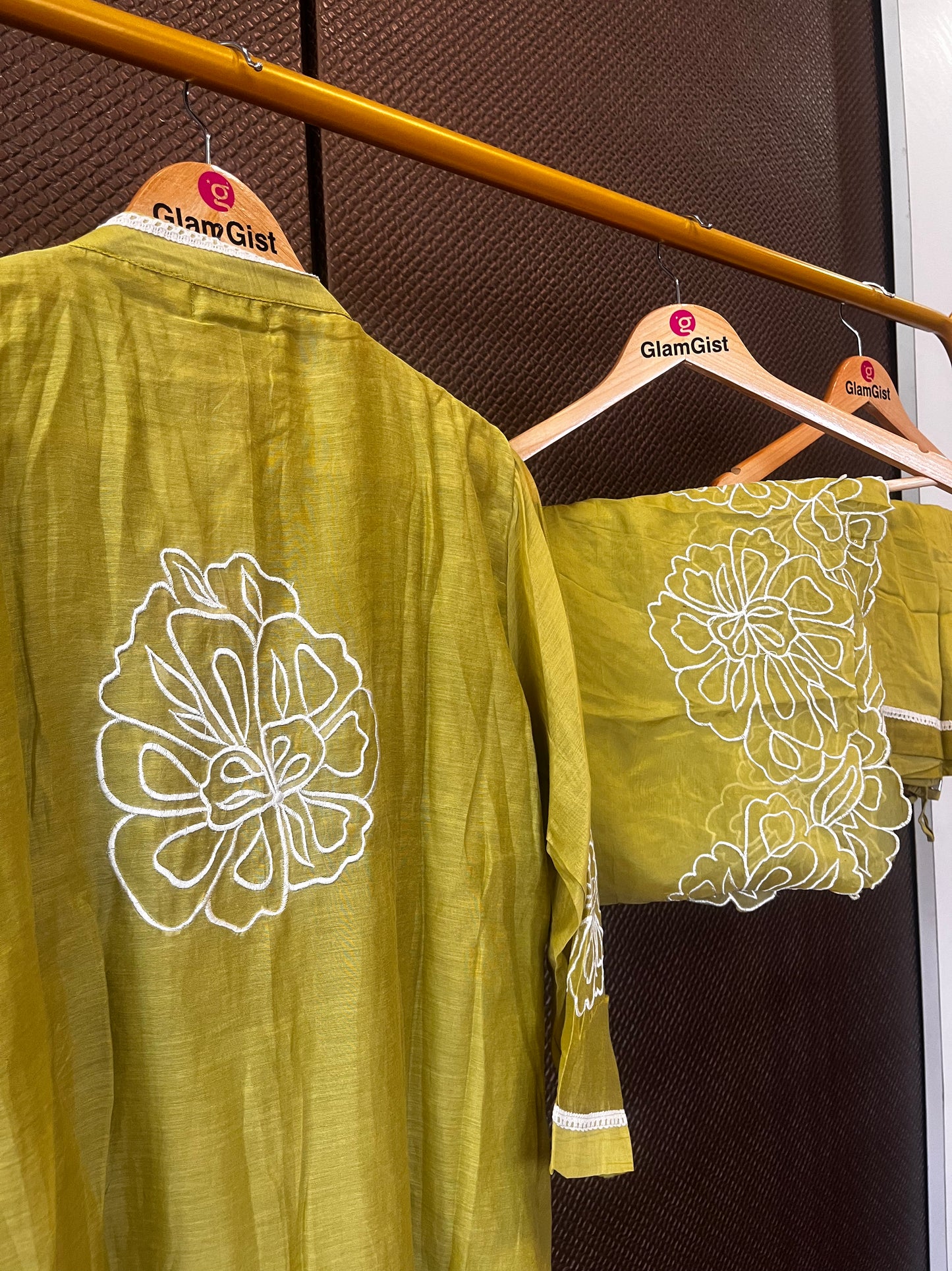 Green mul cotton kurti set
