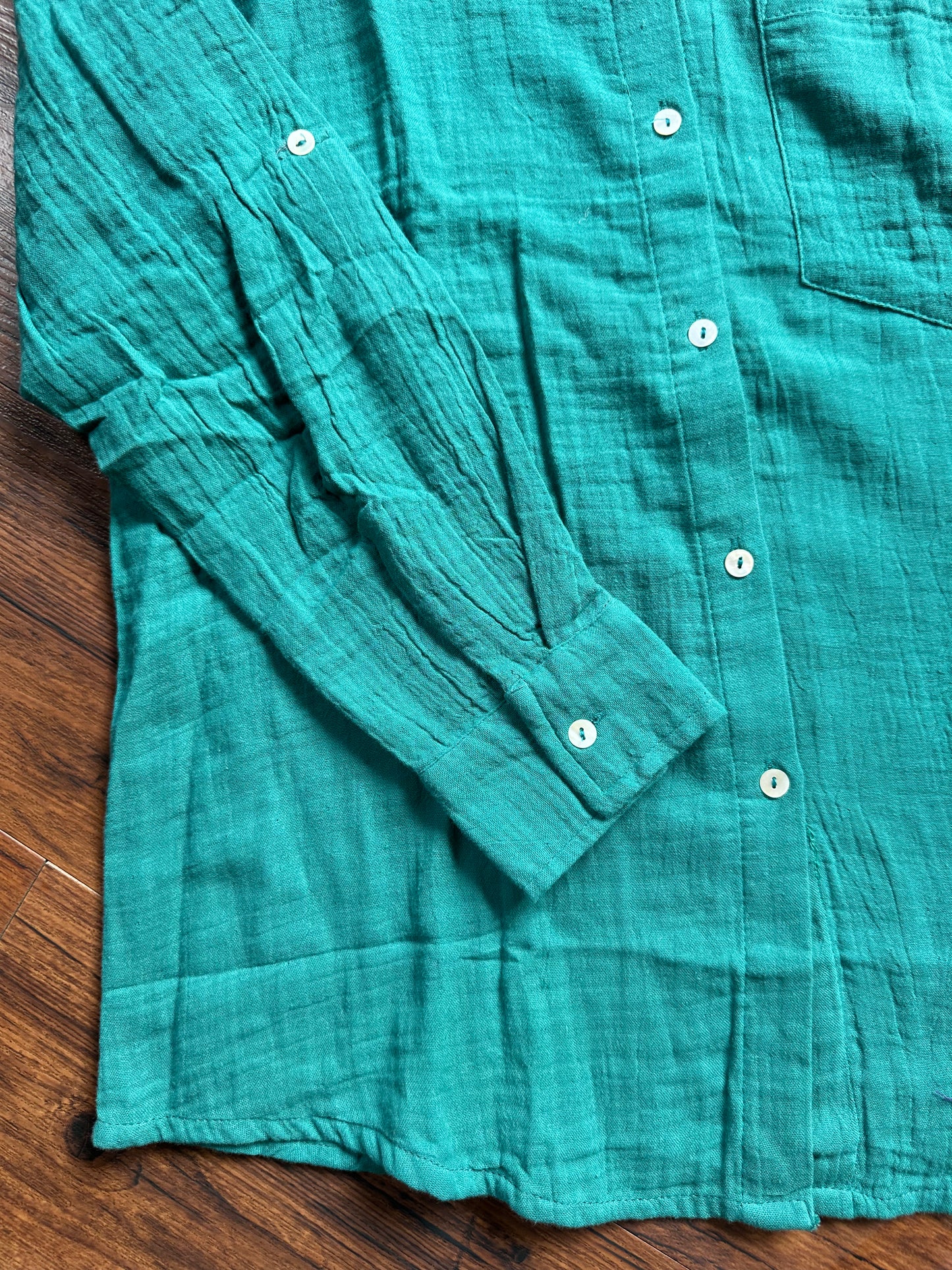 Teal breezy cotton coord set