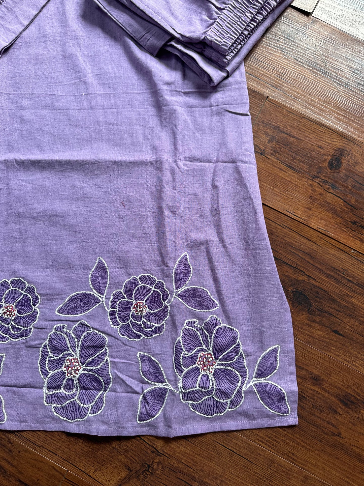 Lavender cotton long coord set