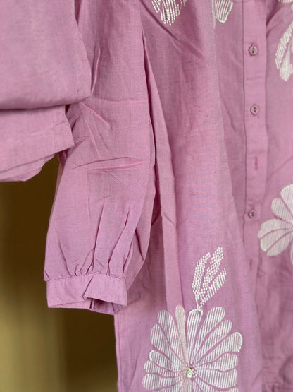 Lavender floral printed coord set