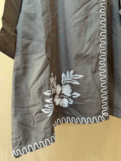 Designer brown cotton coord set