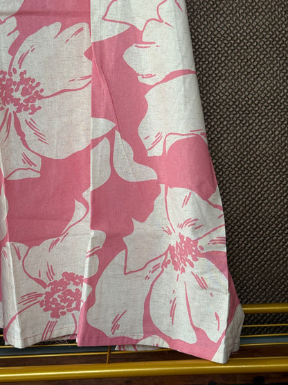 Blush bloom cotton Kurti pant set