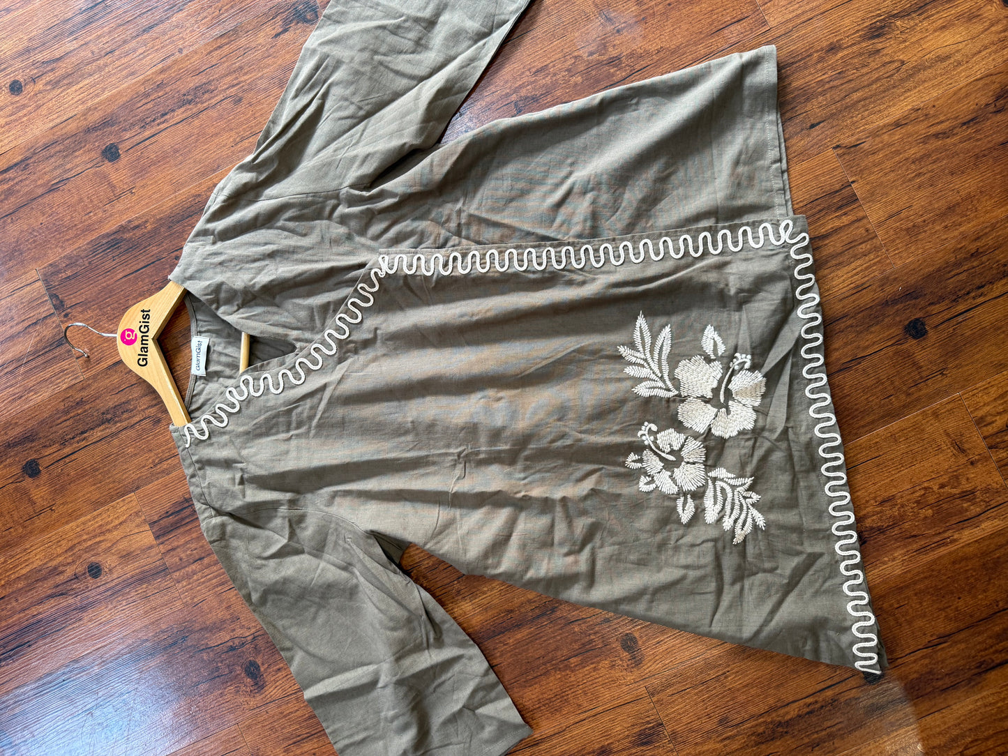 Designer brown cotton coord set