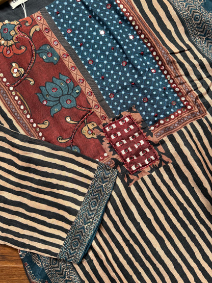 Ajrakh print Kurti set