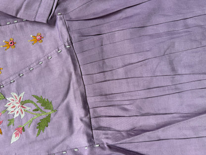 Soft lavender Kurti pant set