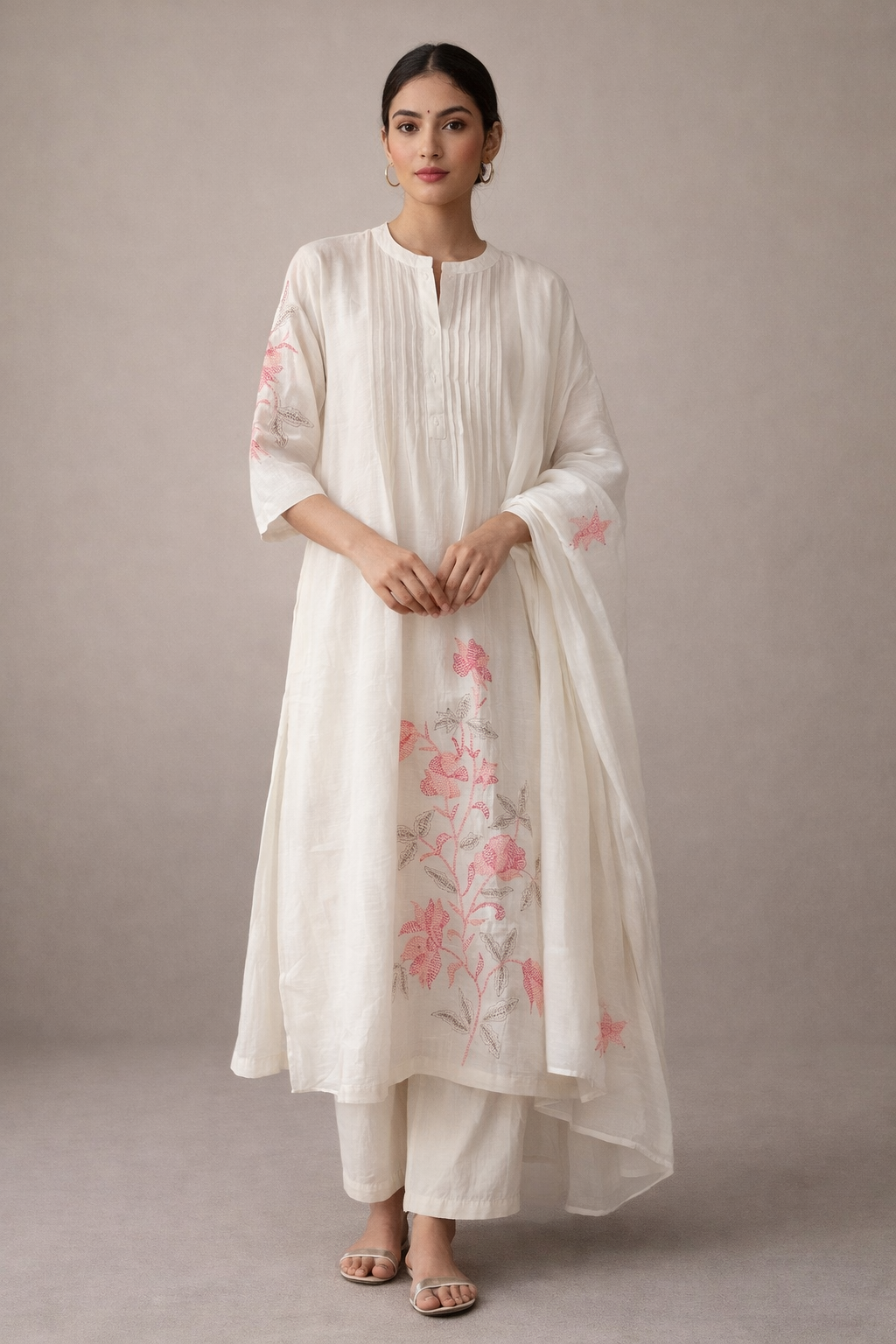 White mul cotton set