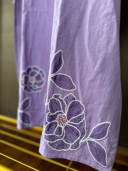 Lavender cotton long coord set