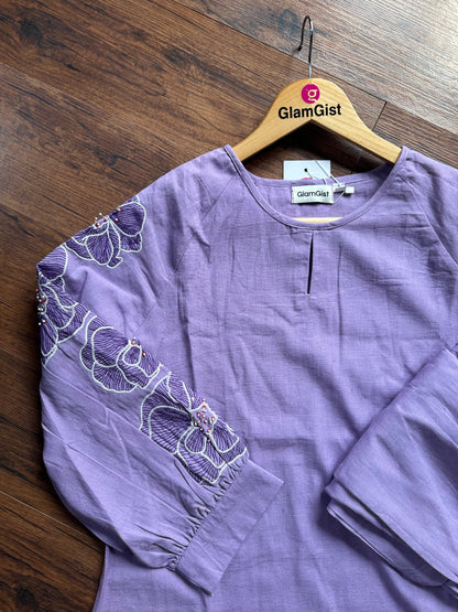 Lavender cotton long coord set