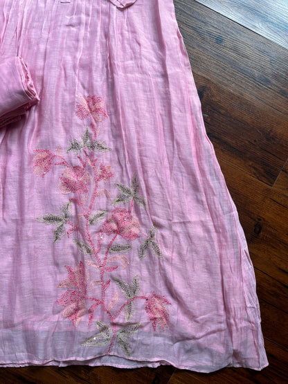Pastel pink mul cotton set