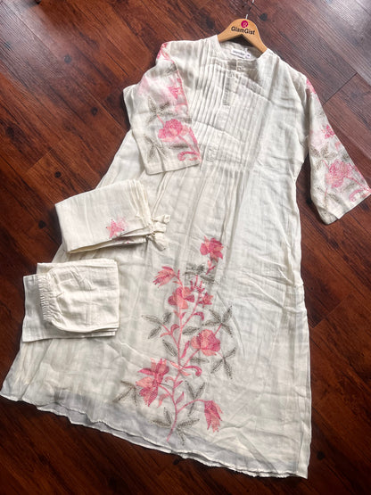 White mul cotton set